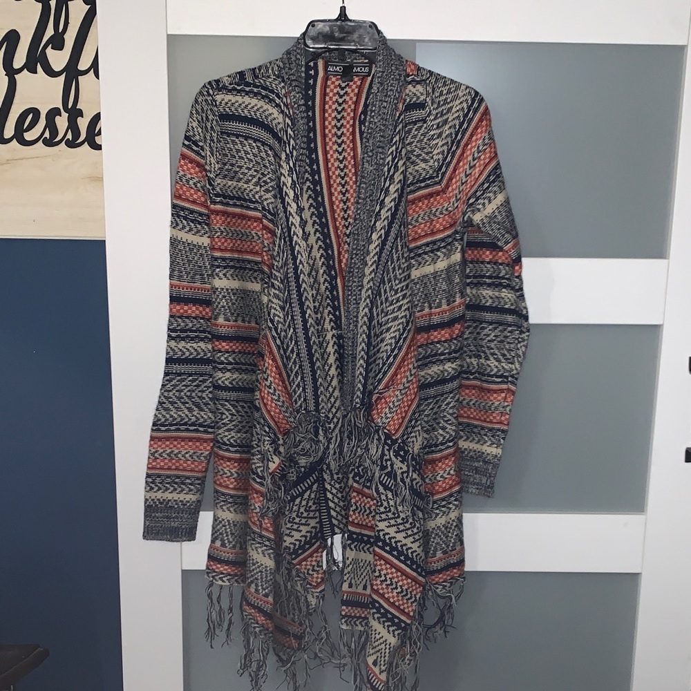 Almost Famous Multicolor Patterned Cardigan